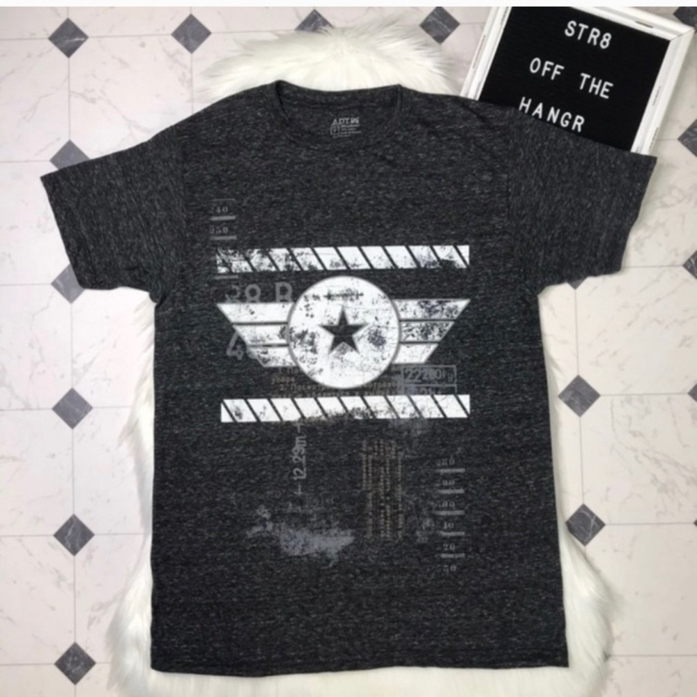 NWT Apt. 9 black onyx graphic tee - Picture 2 of 5